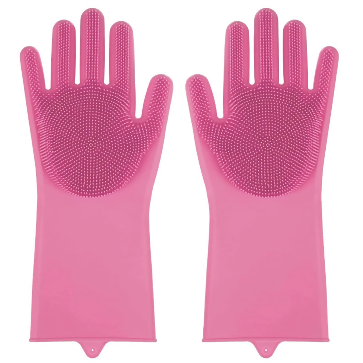 MECHDEL Gloves for Washing Dishes/Hand Gloves for Kitchen/Kitchen Gloves for Dishwashing/Dish Washing for Women/Cleaning/Rubber Scotch/Home Essentials Product/Silicone/cooking/Bathroom/Car-Multicolour - Image 5