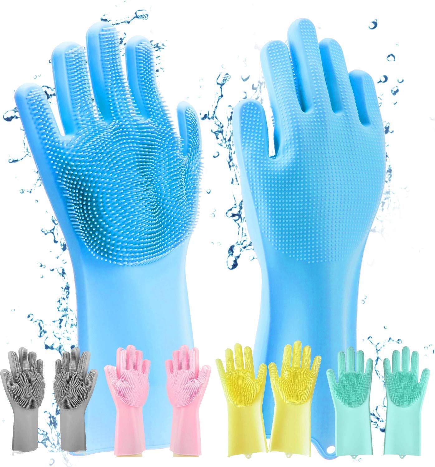 MECHDEL Gloves for Washing Dishes/Hand Gloves for Kitchen/Kitchen Gloves for Dishwashing/Dish Washing for Women/Cleaning/Rubber Scotch/Home Essentials Product/Silicone/cooking/Bathroom/Car-Multicolour - Image 9