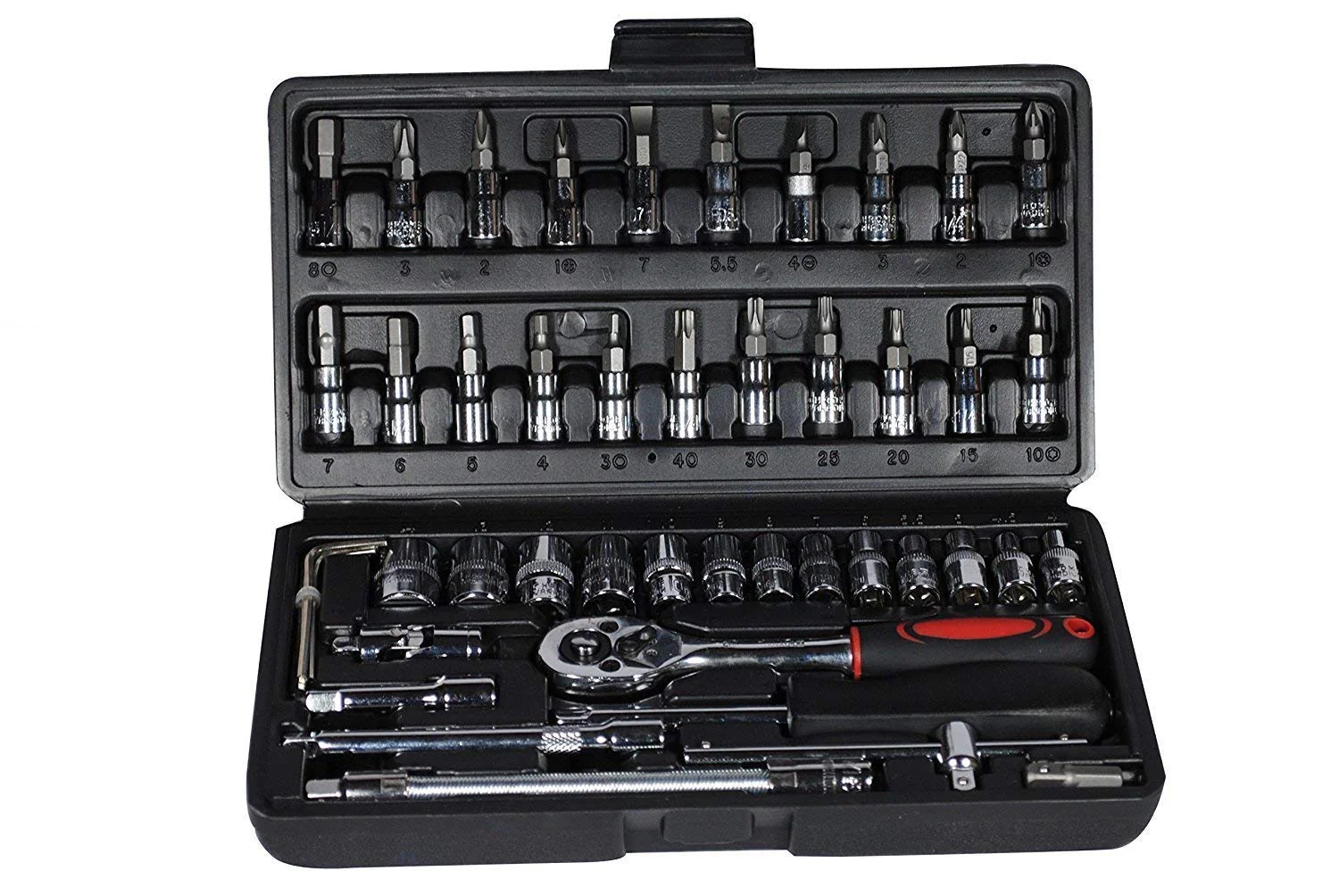 MECHDEL 46-in-1 Tool Kit for Home Use | Spanner Set | Socket Set | Wrench Set | Hand Tools | Bike Tool Kit Set | Goti Pana Box End Set | Socket Wrench Kit | DIY Car & Household Repair Tools - Image 8
