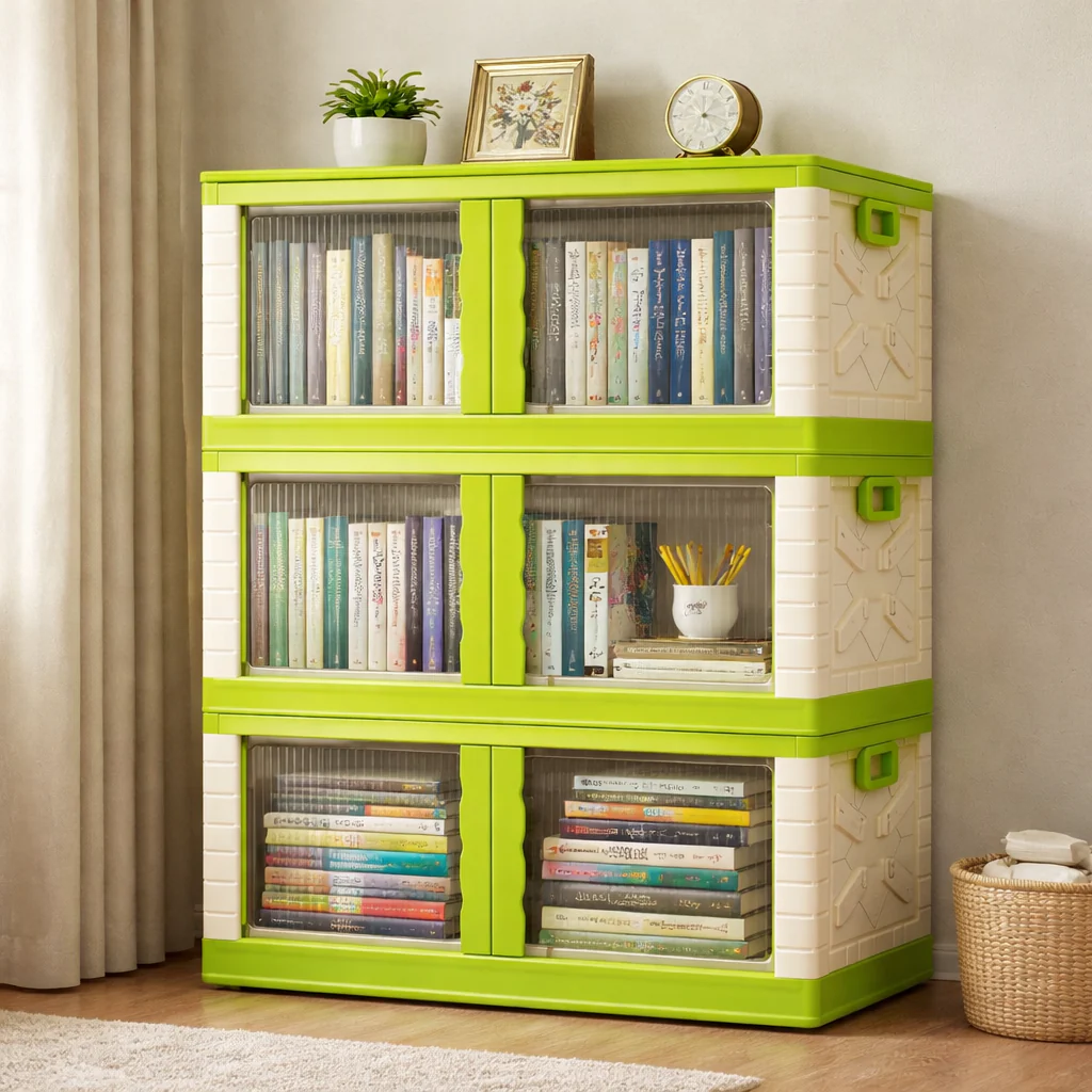 Mechdel Clothes Organizer Rack, 2 Door Storage Bin - Image 10