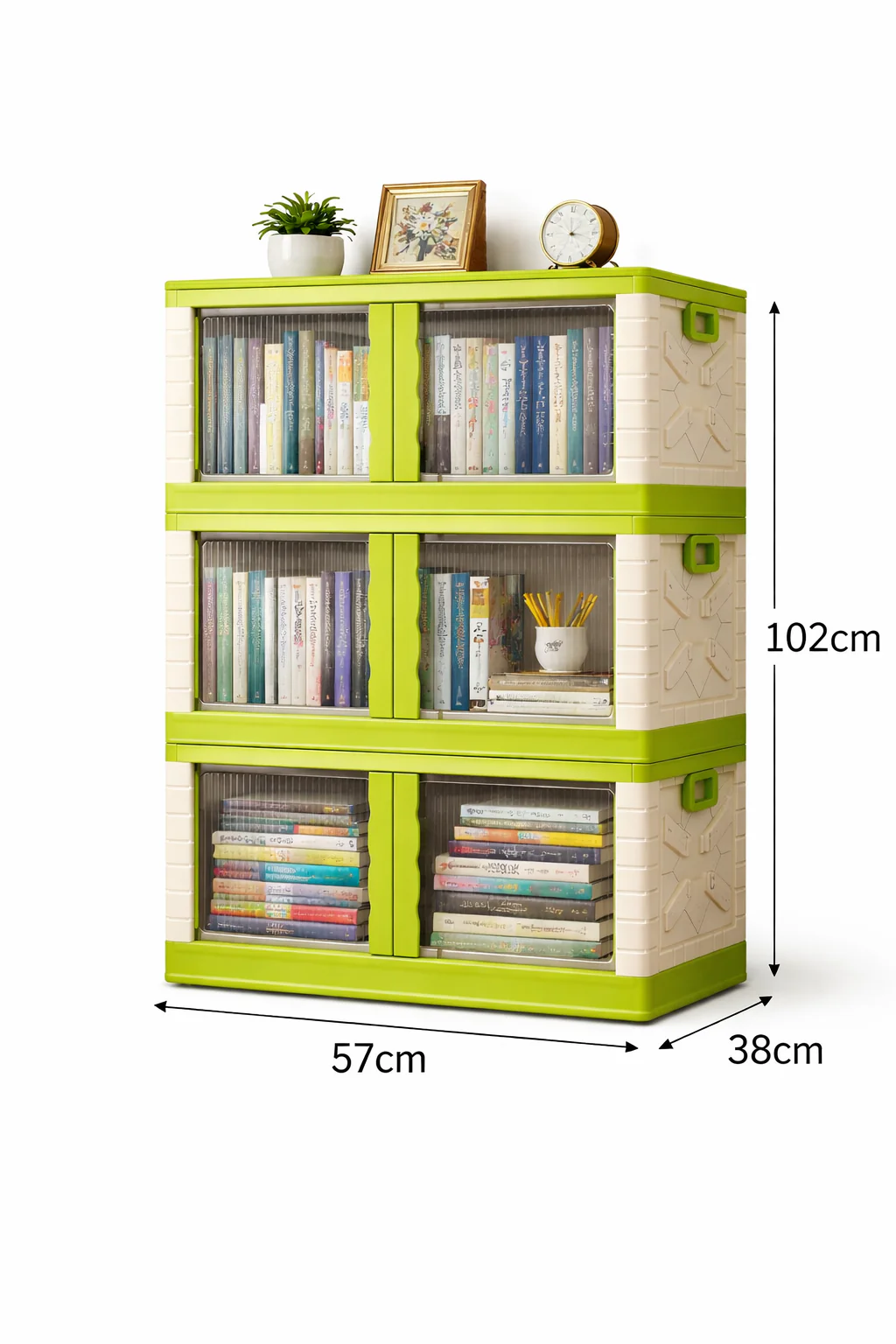 Mechdel Clothes Organizer Rack, 2 Door Storage Bin - Image 11