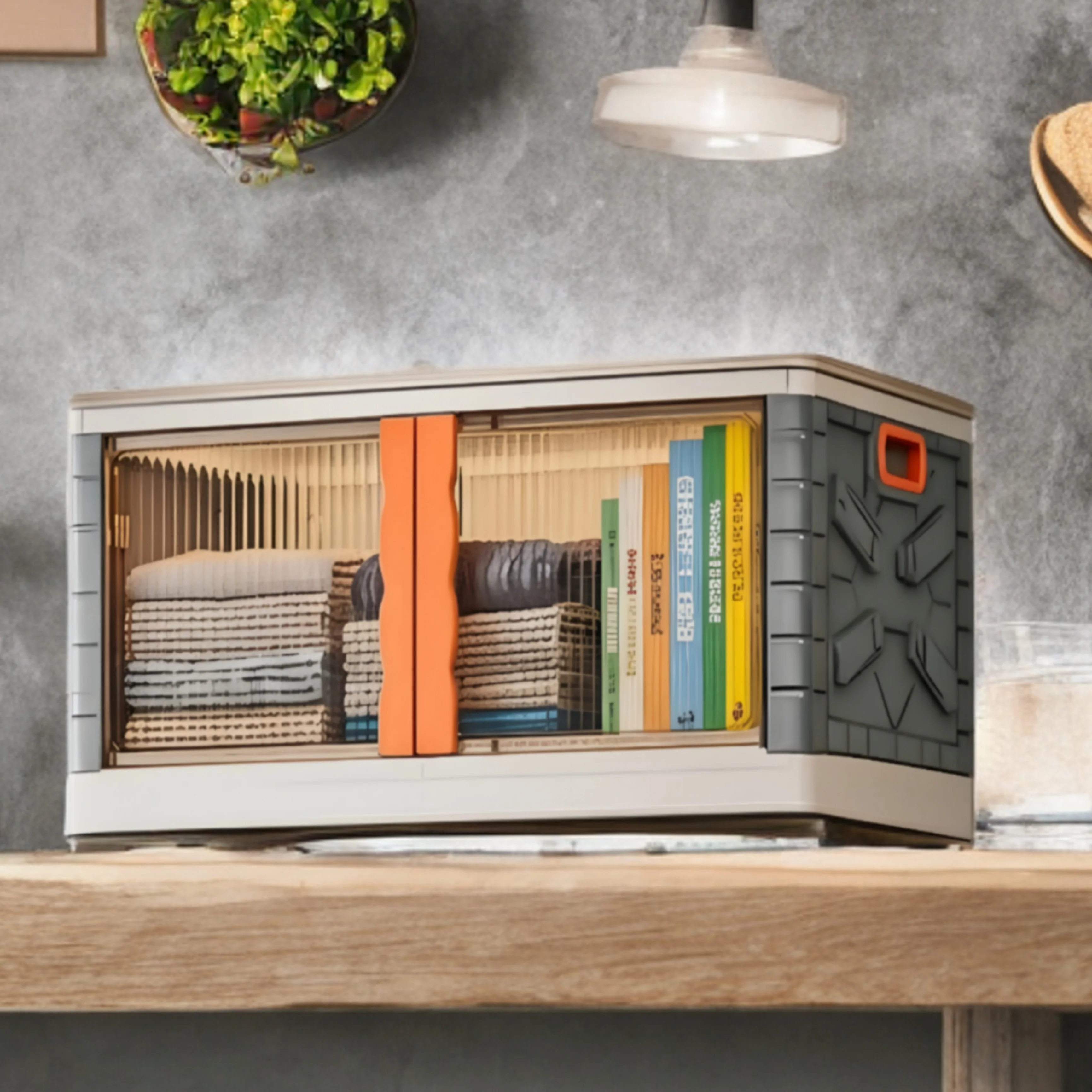 Mechdel Clothes Organizer Rack, 2 Door Storage Bin - Image 18