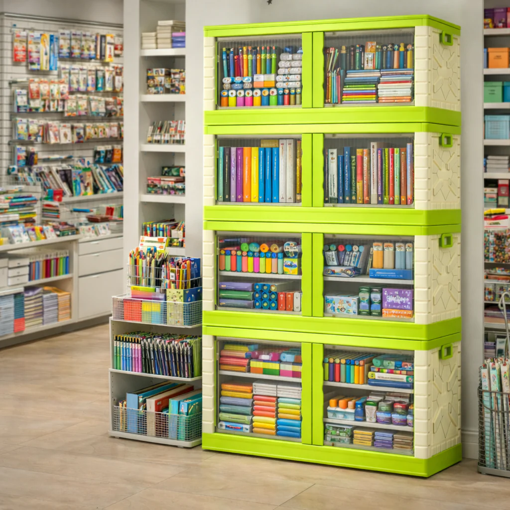 Mechdel Clothes Organizer Rack, 2 Door Storage Bin - Image 3