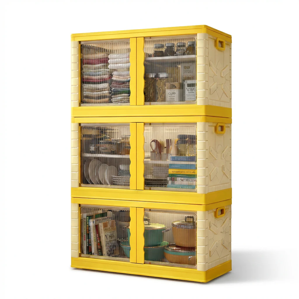 Mechdel Clothes Organizer Rack, 2 Door Storage Bin - Image 30