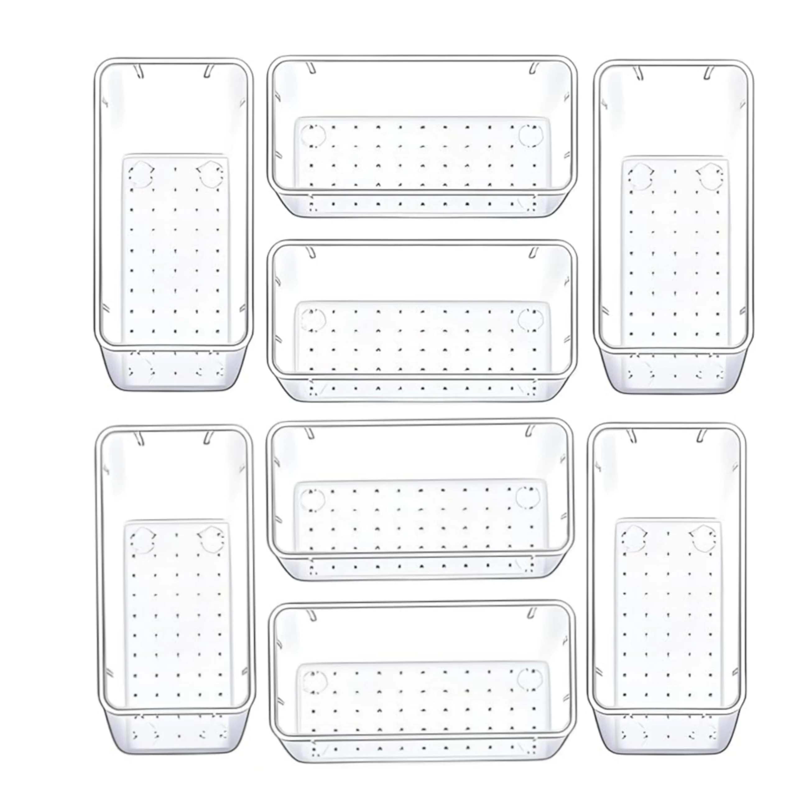 MECHDEL Drawer Organizer Set/Bathroom and Dressing Table Trays Organiser - Image 10