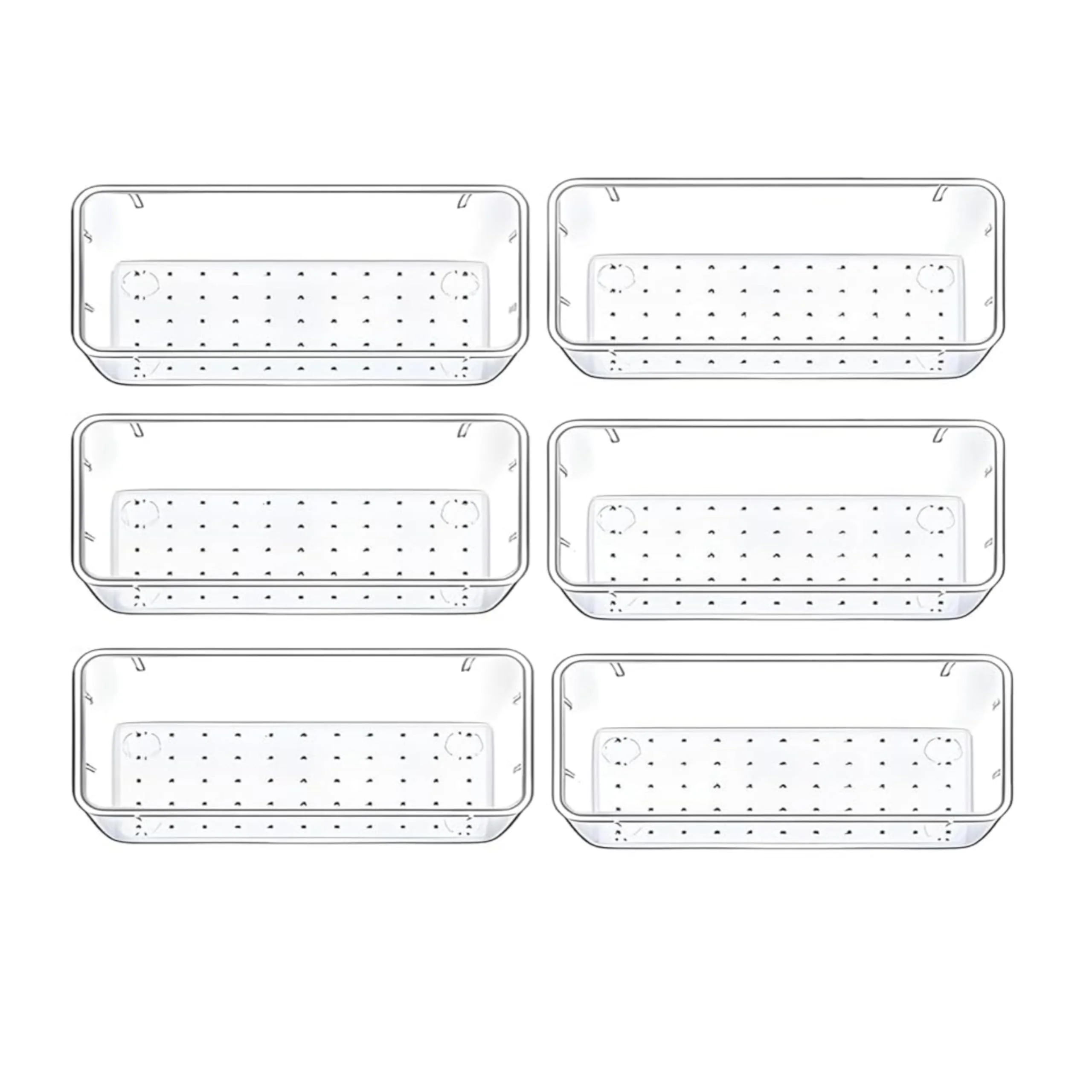 MECHDEL Drawer Organizer Set/Bathroom and Dressing Table Trays Organiser - Image 13