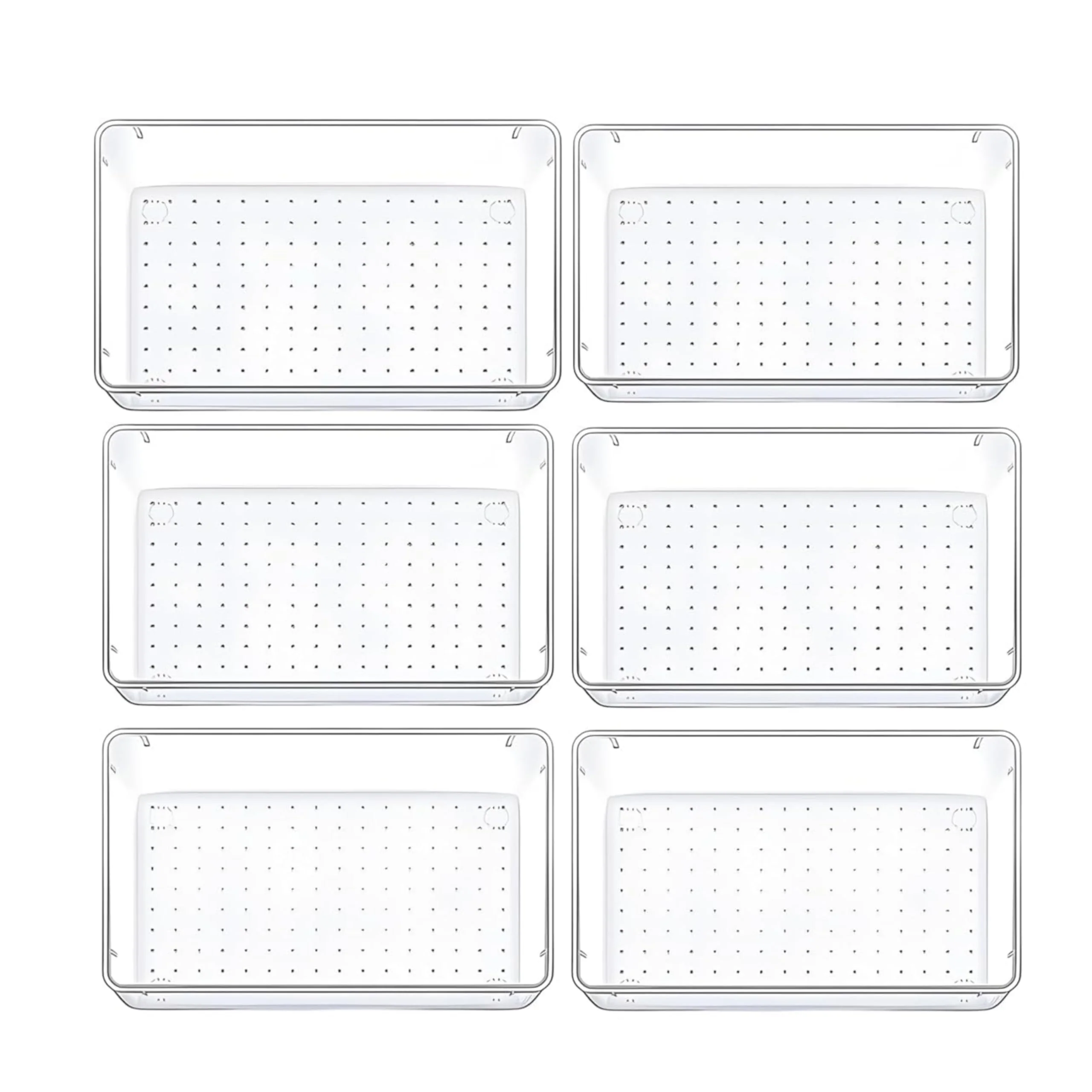 MECHDEL Drawer Organizer Set/Bathroom and Dressing Table Trays Organiser - Image 31