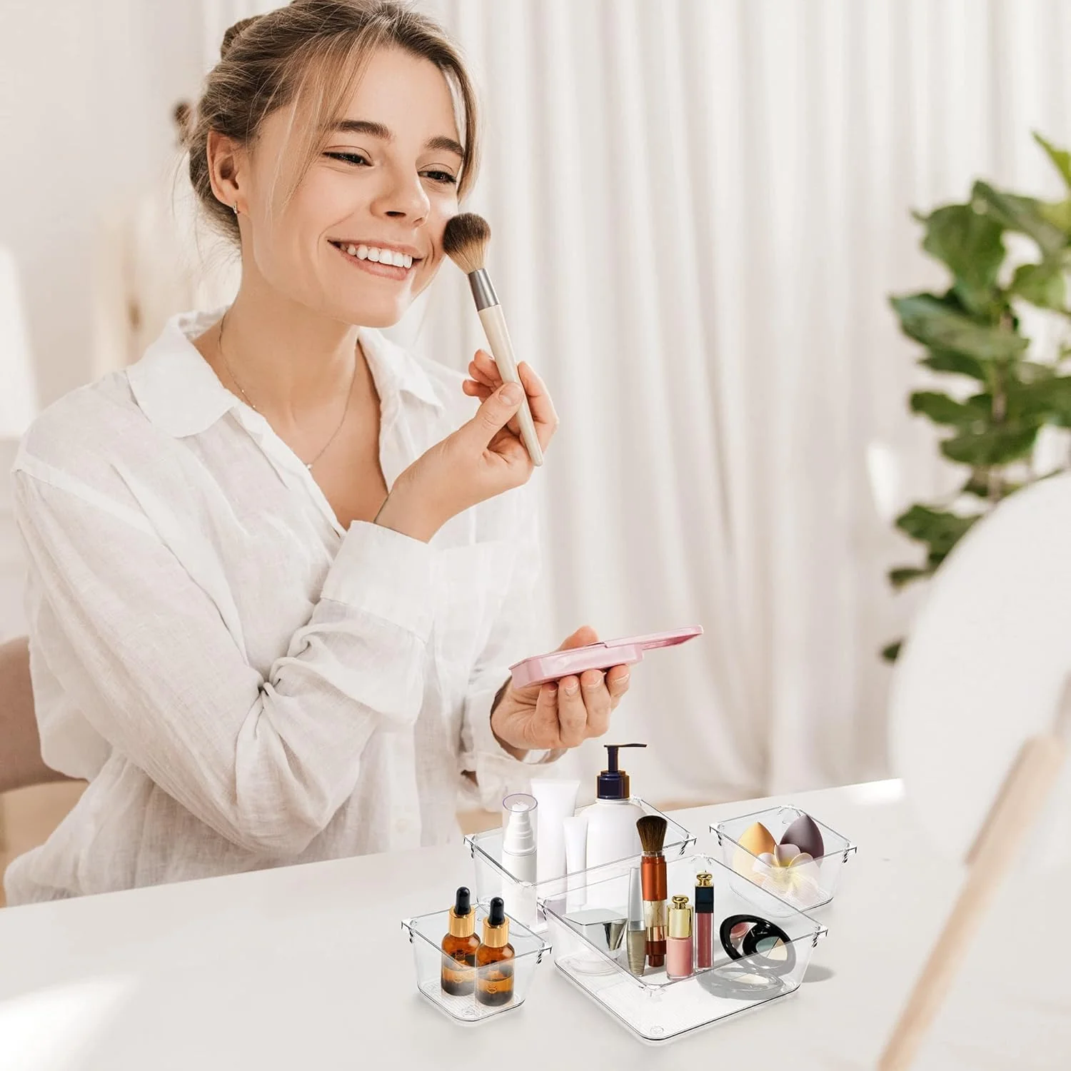 MECHDEL Drawer Organizer Set/Bathroom and Dressing Table Trays Organiser - Image 7