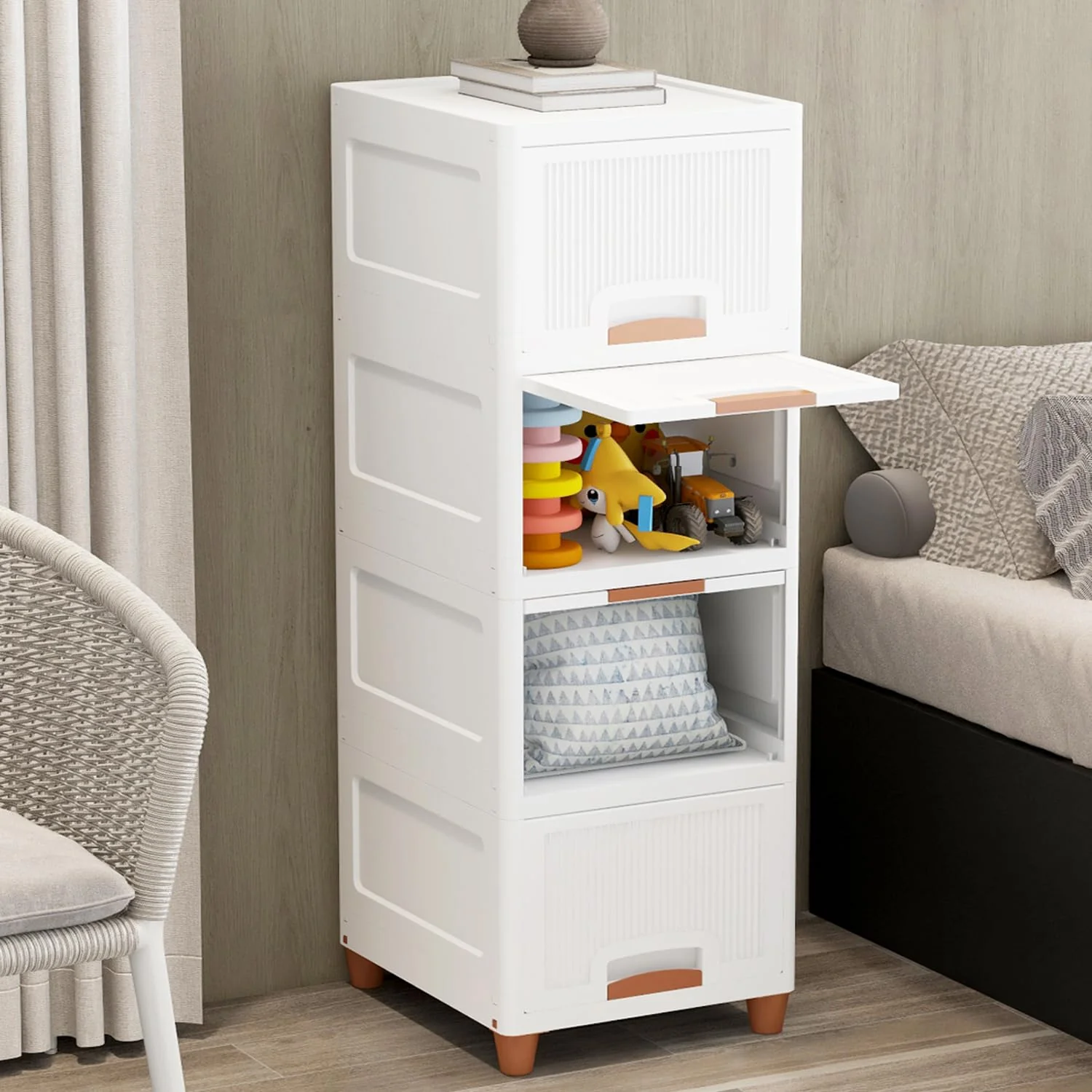 Mechdel Foldable Organizer for Clothes Cupboard rack -Medium size - Image 15