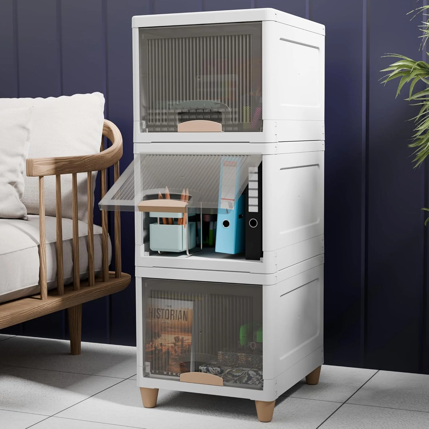 Mechdel Foldable Organizer for Clothes Cupboard rack -Medium size - Image 16