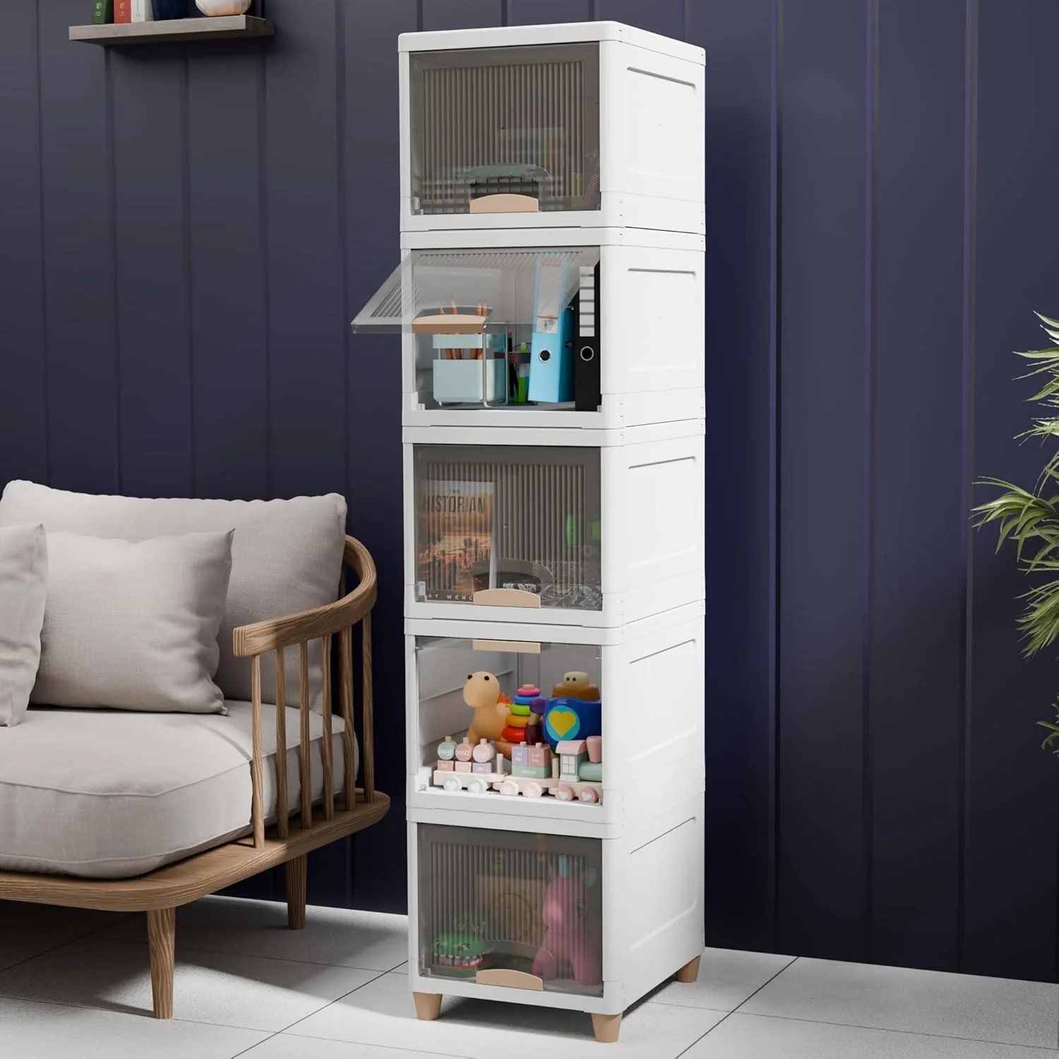 Mechdel Foldable Organizer for Clothes Cupboard rack -Medium size - Image 18