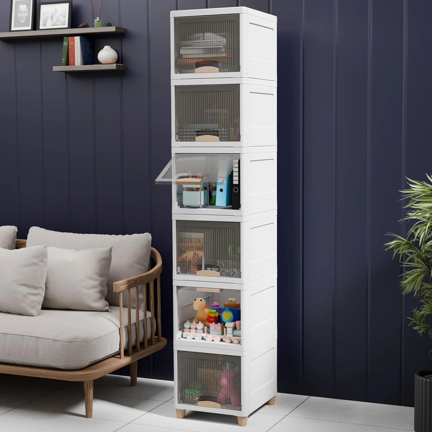 Mechdel Foldable Organizer for Clothes Cupboard rack -Medium size - Image 19