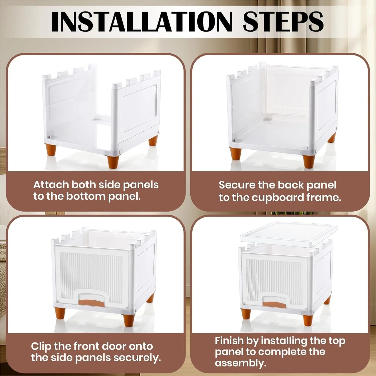 Mechdel Foldable Organizer for Clothes Cupboard rack -Medium size - Image 8
