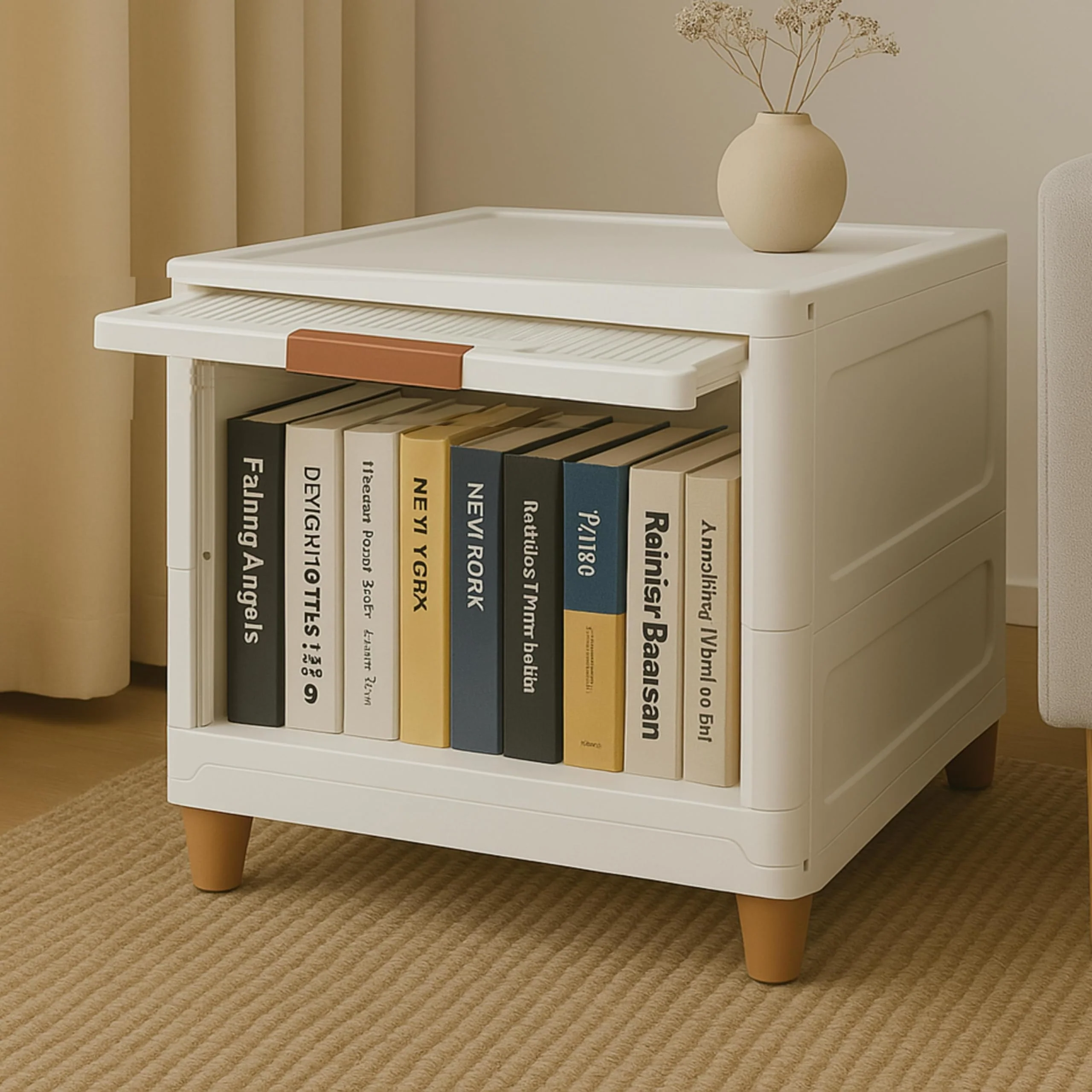 Mechdel Foldable Plastic Cupboard Rack for Clothes Storage - 1 Door Transparent Wardrobe (1PCS, 45 x 38 x 34 Cm) - Image 8