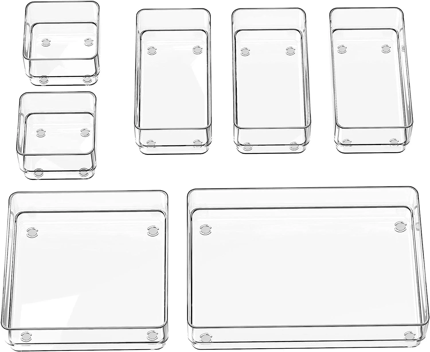 mechdel Makeup Desk Organizer With Drawers, Bathroom Countertop Organizer for Cosmetics, Vanity Holder for Lipstick, Brushes, Lotions, Eyeshadow, Nail Polish and Jewelry (Makeup Storage Box-White) - Image 13