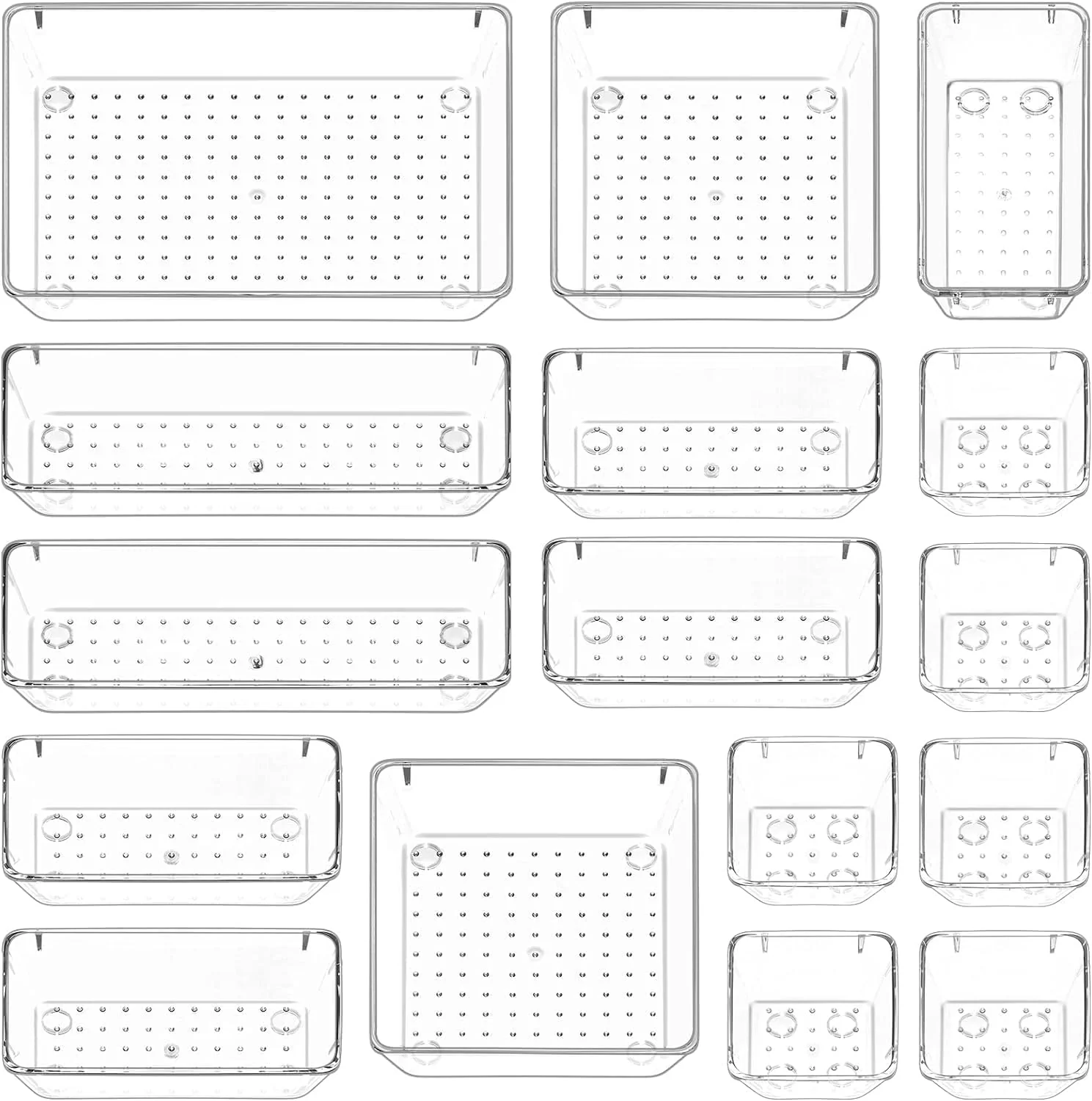 mechdel Makeup Desk Organizer With Drawers, Bathroom Countertop Organizer for Cosmetics, Vanity Holder for Lipstick, Brushes, Lotions, Eyeshadow, Nail Polish and Jewelry (Makeup Storage Box-White) - Image 16