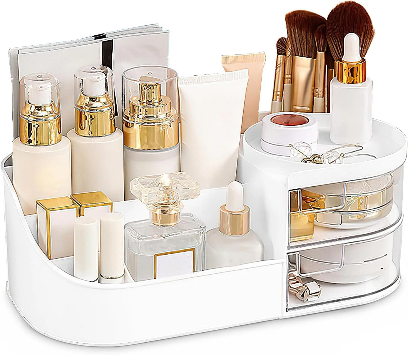 MECHDEL MakeUp Organizer Stand Desk Storage Dressing Table Organiser Cosmetic Organizer - Image 11