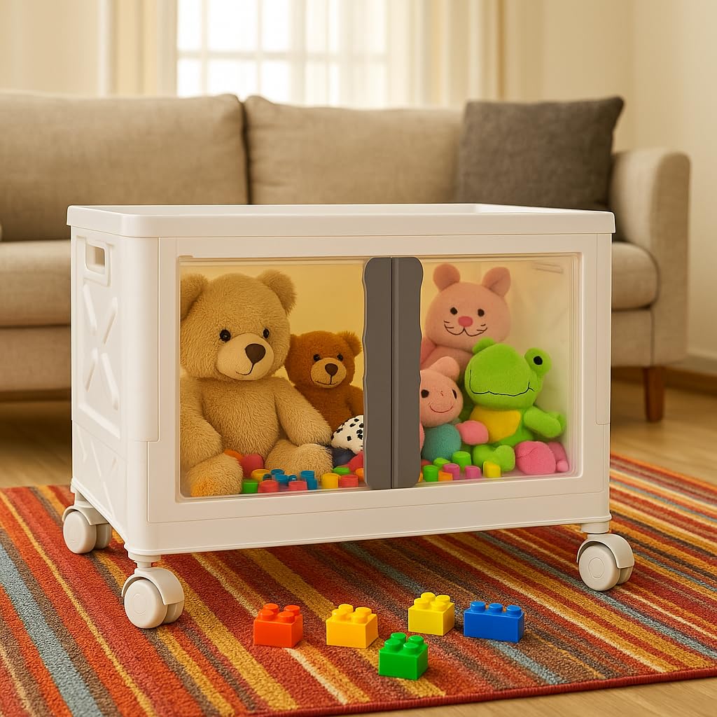 Mechdel Stackable Storage Bin Box with Wheels - Image 13