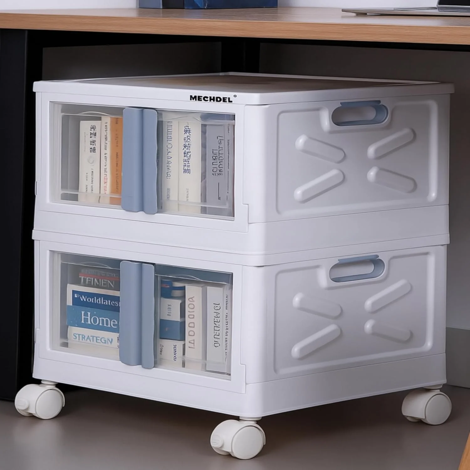 Mechdel Stackable Storage Bin Box with Wheels - Image 5