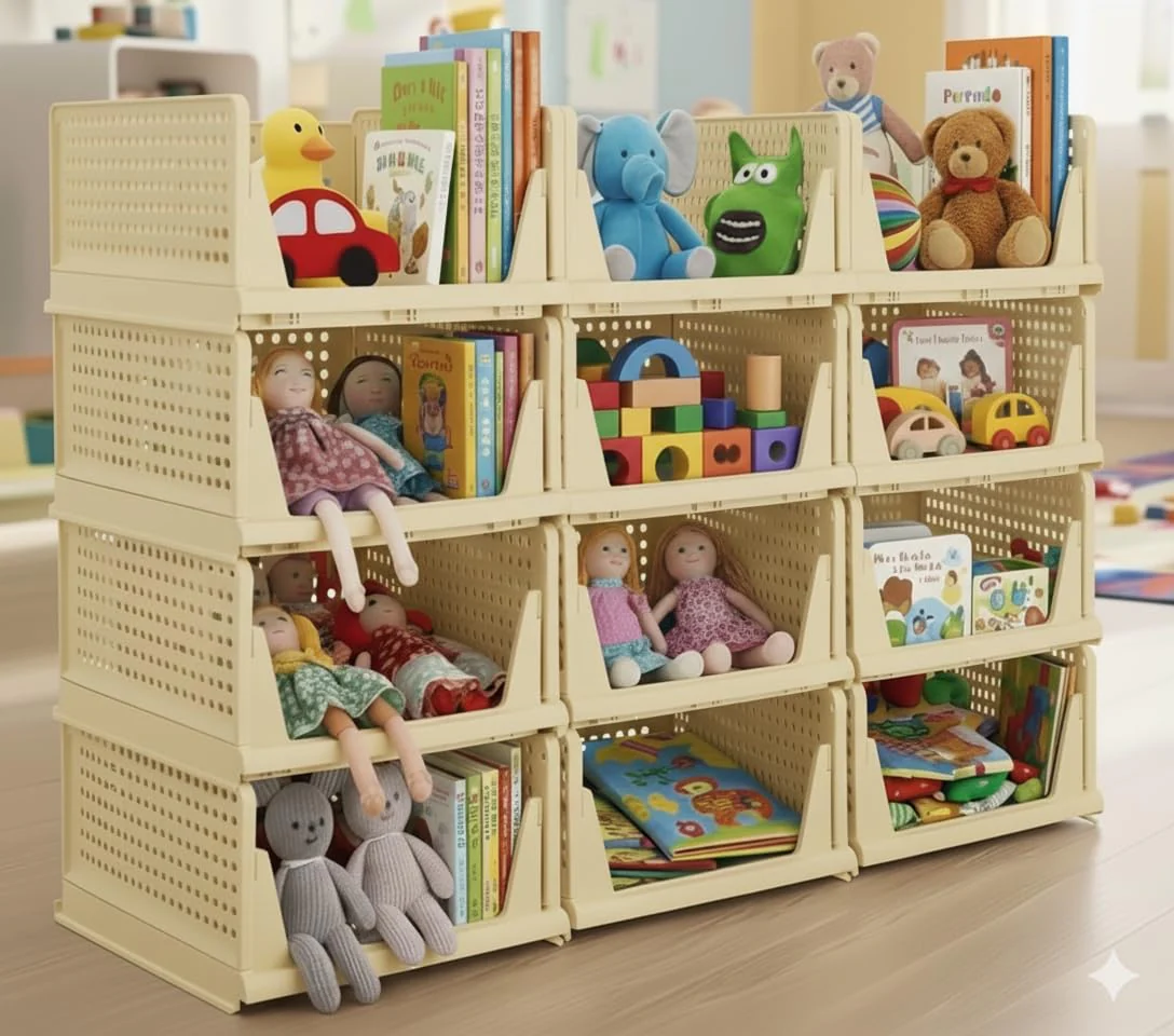 MECHDEL | Wardrobe Organizer For Clothes | Cupboard Organizer | Plastic Stackable Closet Organizer - Image 18