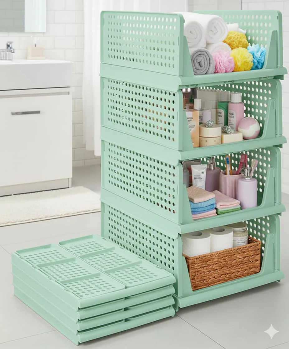 MECHDEL | Wardrobe Organizer For Clothes | Cupboard Organizer | Plastic Stackable Closet Organizer - Image 20
