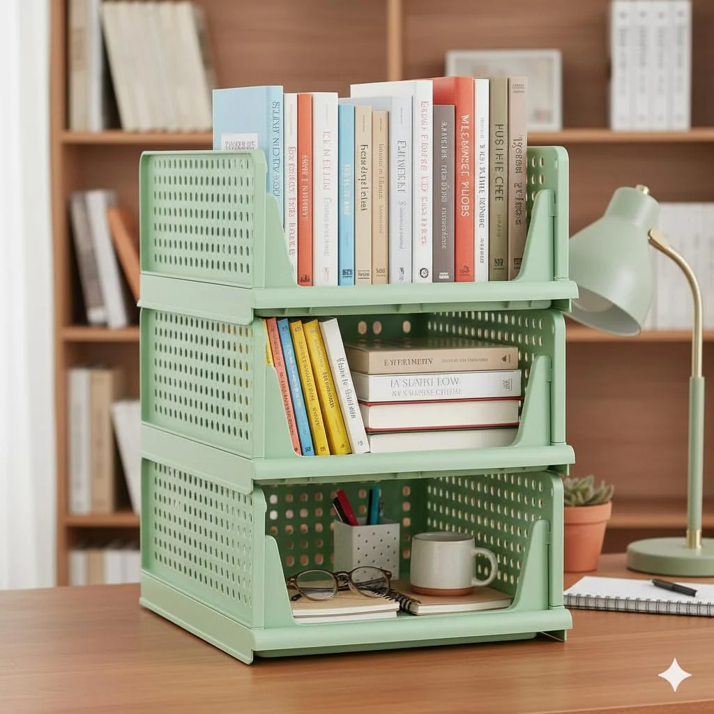 MECHDEL | Wardrobe Organizer For Clothes | Cupboard Organizer | Plastic Stackable Closet Organizer - Image 29