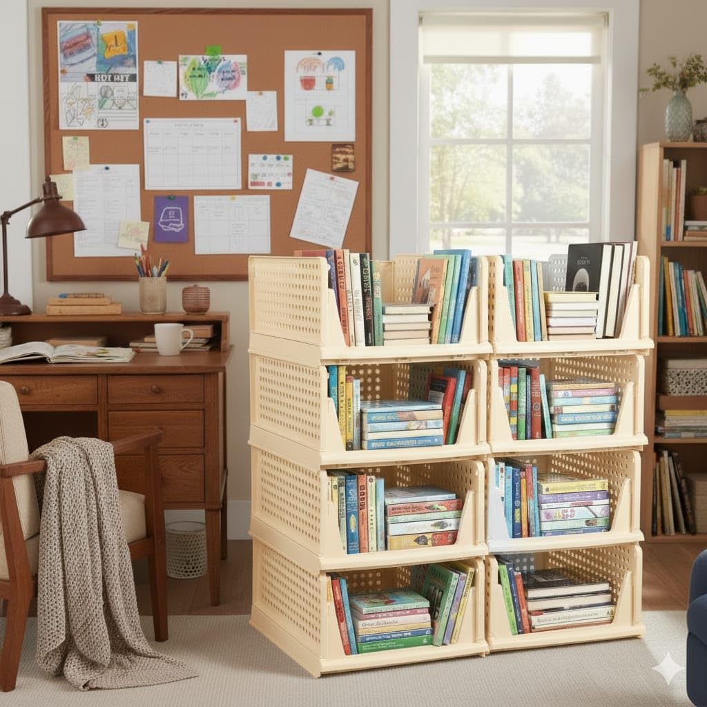 MECHDEL | Wardrobe Organizer For Clothes | Cupboard Organizer | Plastic Stackable Closet Organizer - Image 31