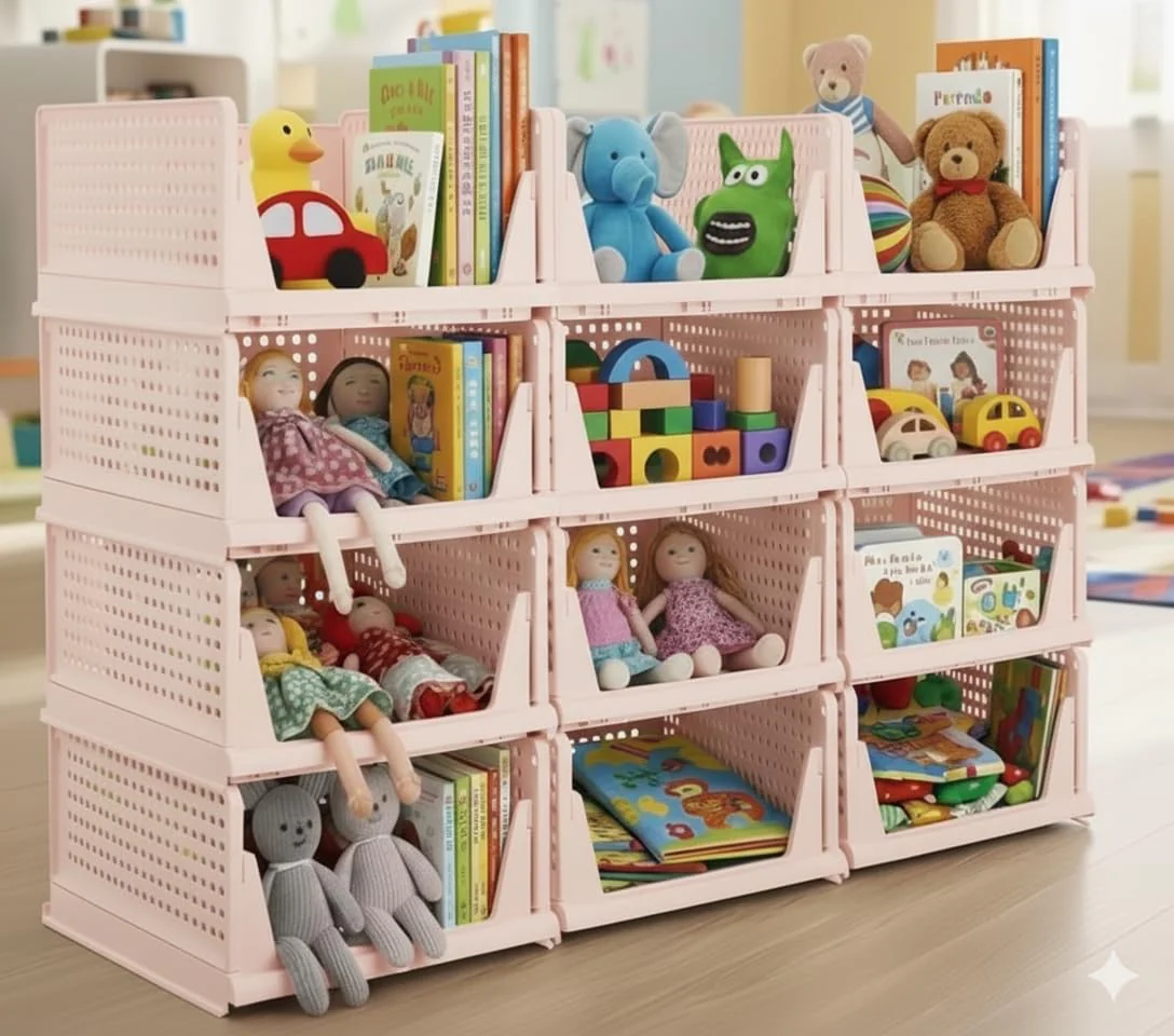 MECHDEL | Wardrobe Organizer For Clothes | Cupboard Organizer | Plastic Stackable Closet Organizer - Image 41