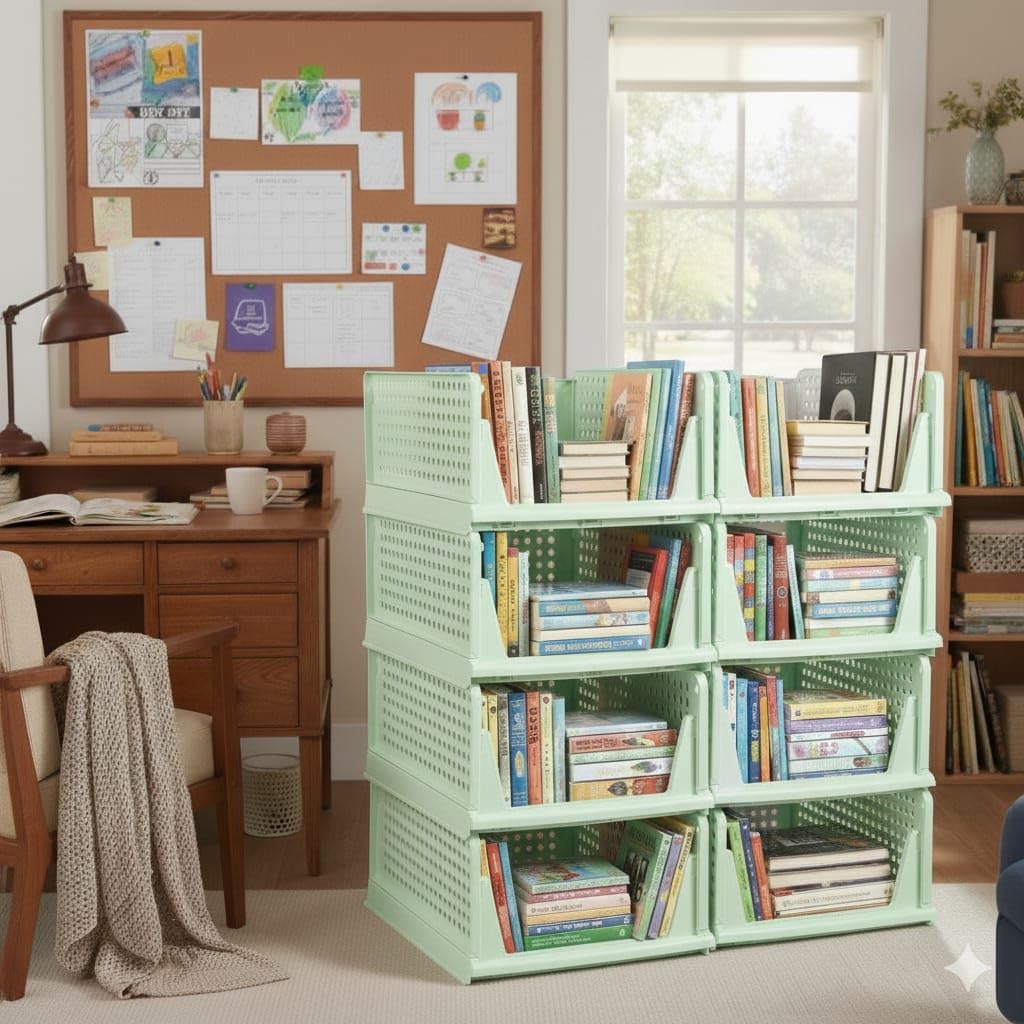 MECHDEL | Wardrobe Organizer For Clothes | Cupboard Organizer | Plastic Stackable Closet Organizer - Image 47