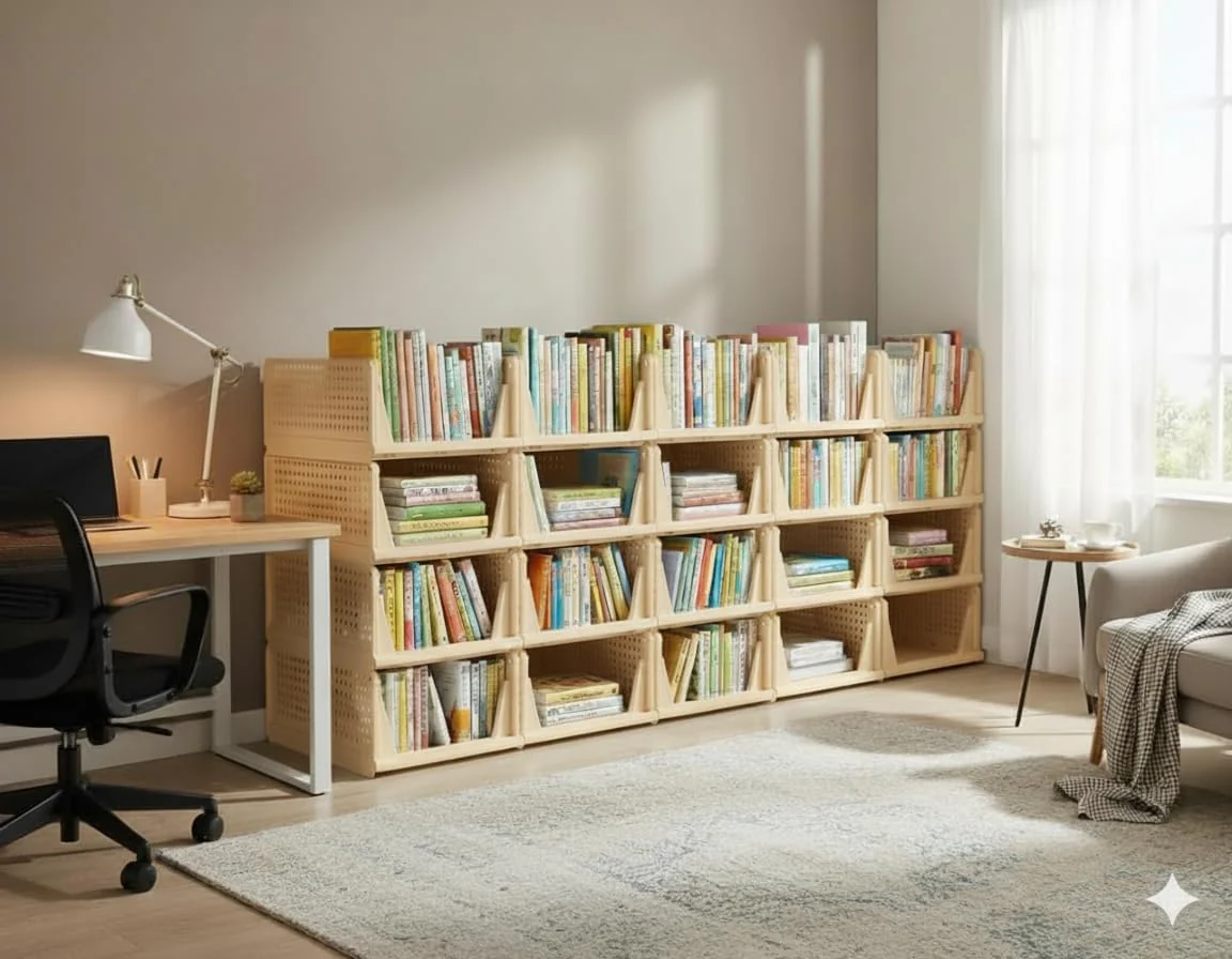 MECHDEL | Wardrobe Organizer For Clothes | Cupboard Organizer | Plastic Stackable Closet Organizer - Image 9