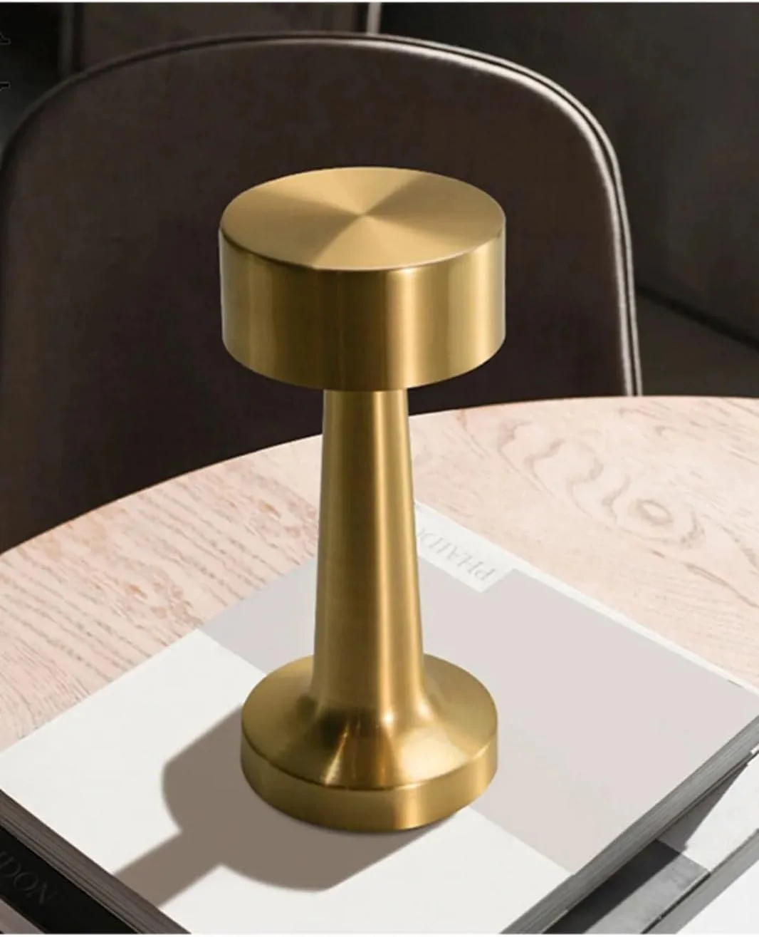 MECHDEL Table Lamp for Bedroom and Living Room, 3 Colour Touch Control, Stepless Dimming, 2000 mAh Battery (Gold LAMP, 1PCS) - Image 3