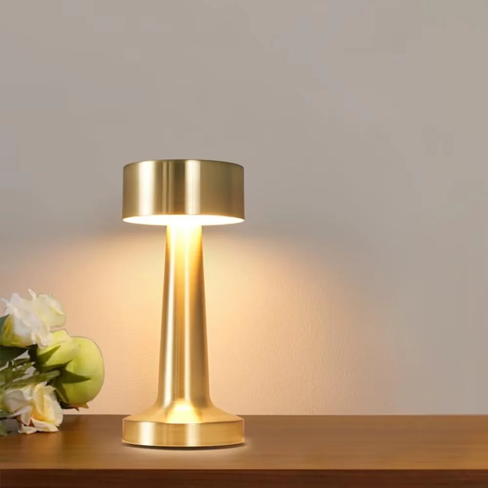 MECHDEL Table Lamp for Bedroom and Living Room, 3 Colour Touch Control, Stepless Dimming, 2000 mAh Battery (Gold LAMP, 1PCS) - Image 6