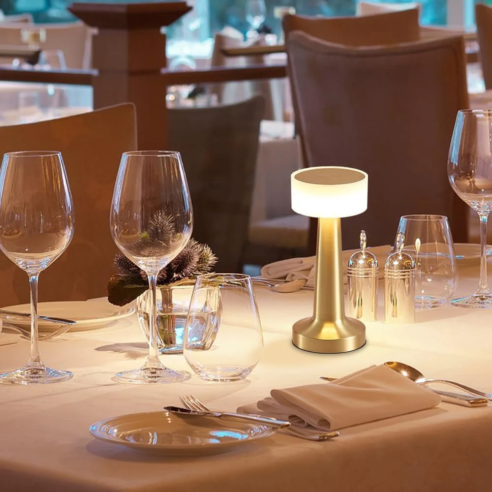 MECHDEL Table Lamp for Bedroom and Living Room, 3 Colour Touch Control, Stepless Dimming, 2000 mAh Battery (Gold LAMP, 1PCS) - Image 7